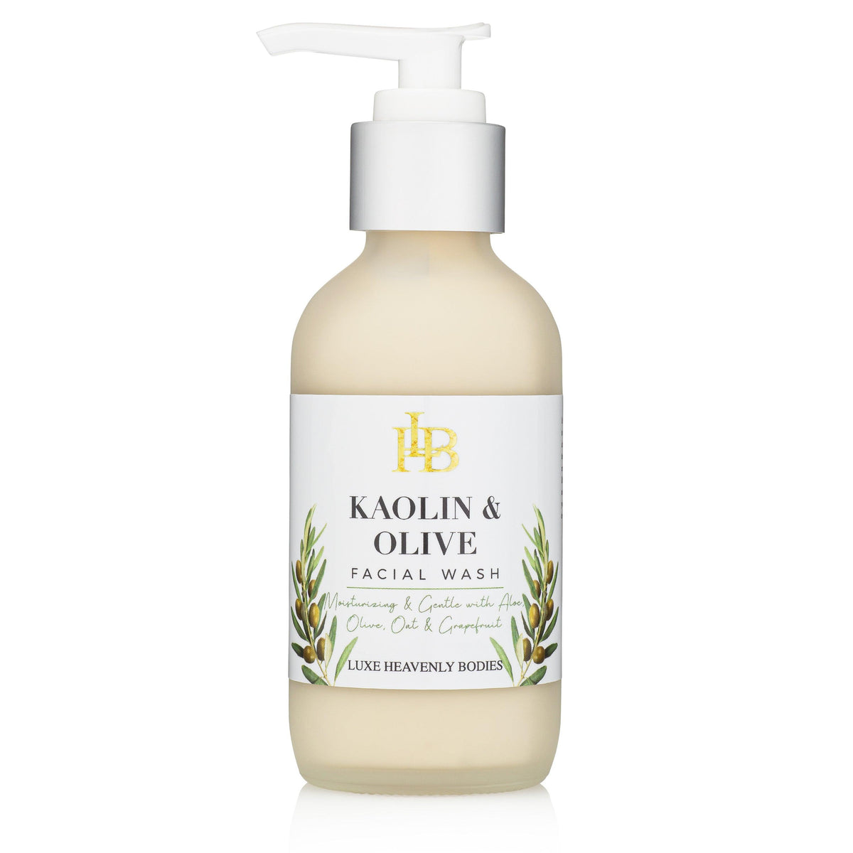 Kaolin &amp; Olive Facial Wash - LUXE Heavenly Bodies